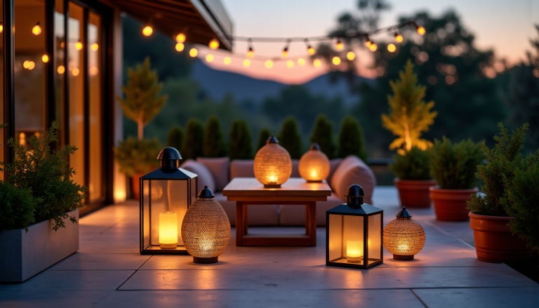 Lanterne terrasse : le guide complet pour illuminer vos soirées en extérieur